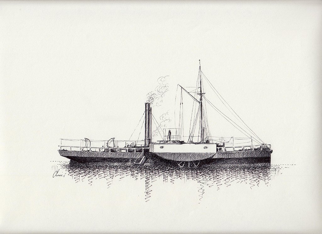 15-Piroscafo lagunare 'Alnoch' - 1864
